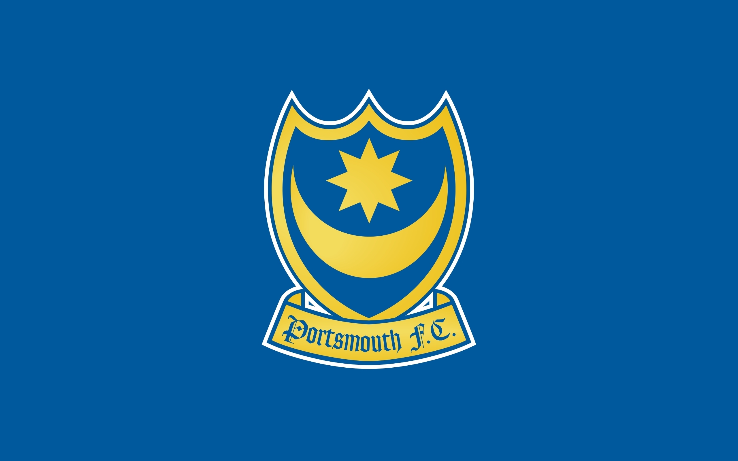 Portsmouth FC Primary logo t shirt iron on transfers